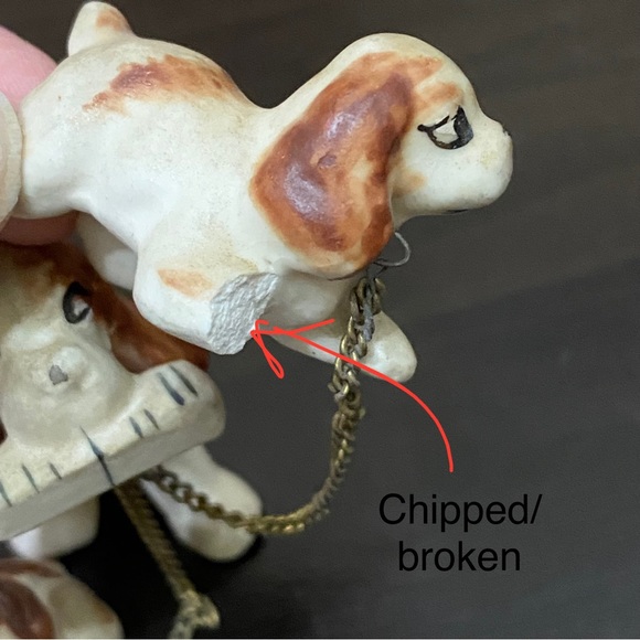 Vintage CENOCO Japan Beagle Spaniel Dog with Puppies Mini Miniature Figurines - Picture 12 of 12